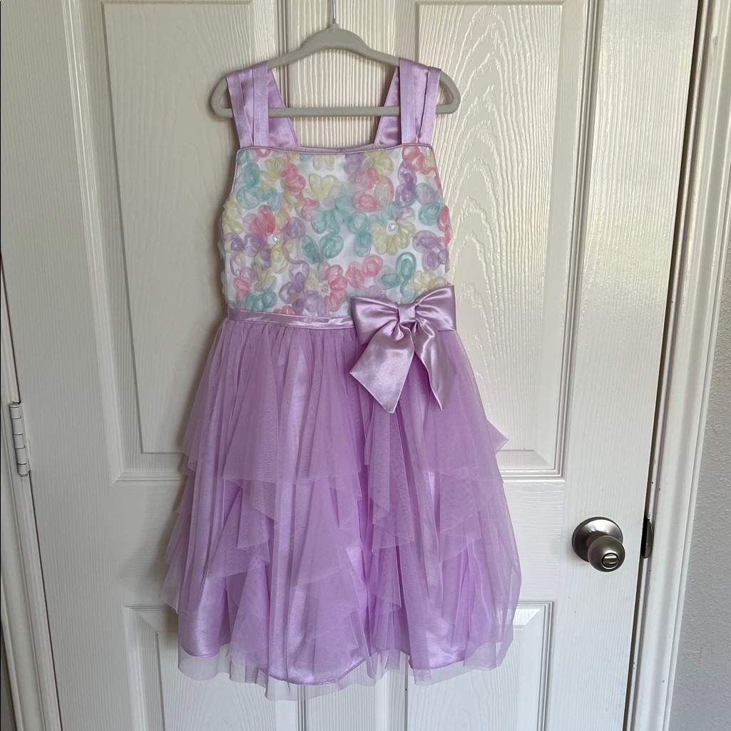 Jona Michelle Lavender And Pastel Kids Dress